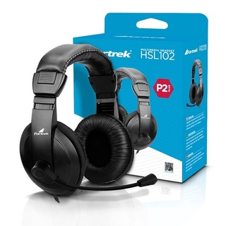 Fone Headset Preto Com Microfone Para Pc Computador