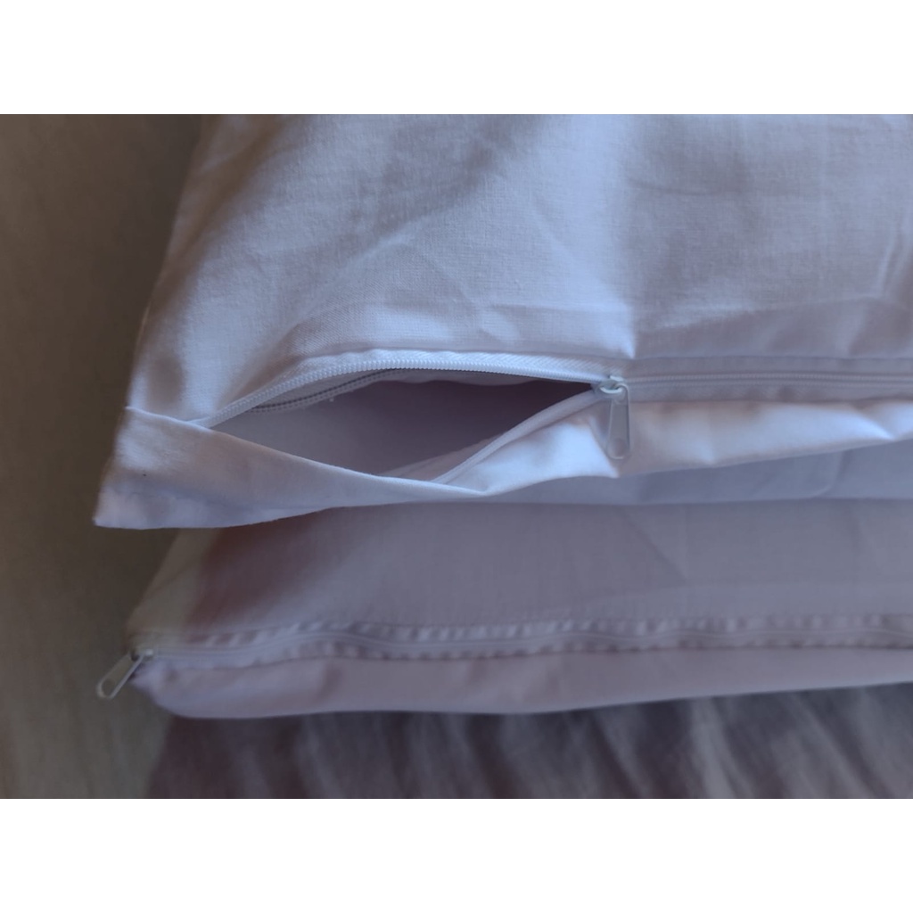 Kit 2 Fronha Percal  Branca Envio Imediato em Oferta na Shopee