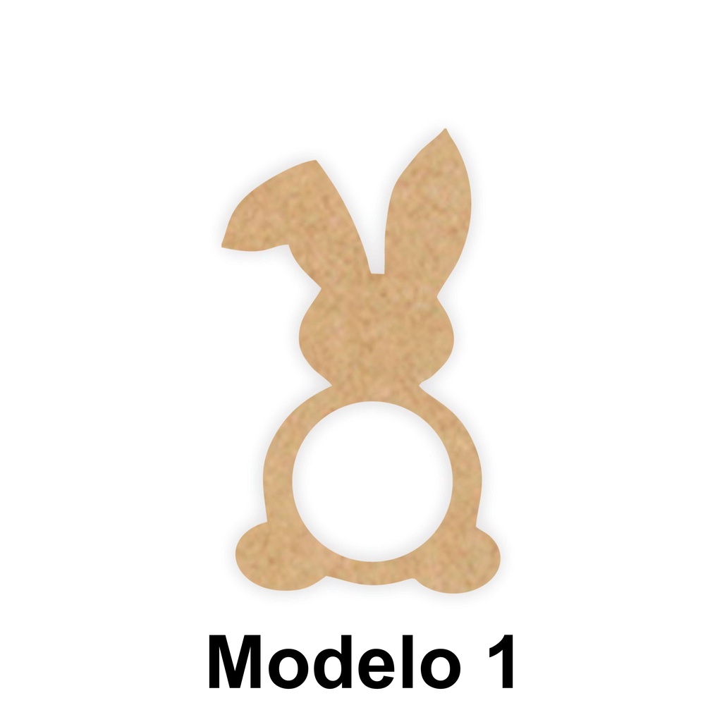 Porta Guardanapo Individuas Argola Anel Páscoa Mdf Cru