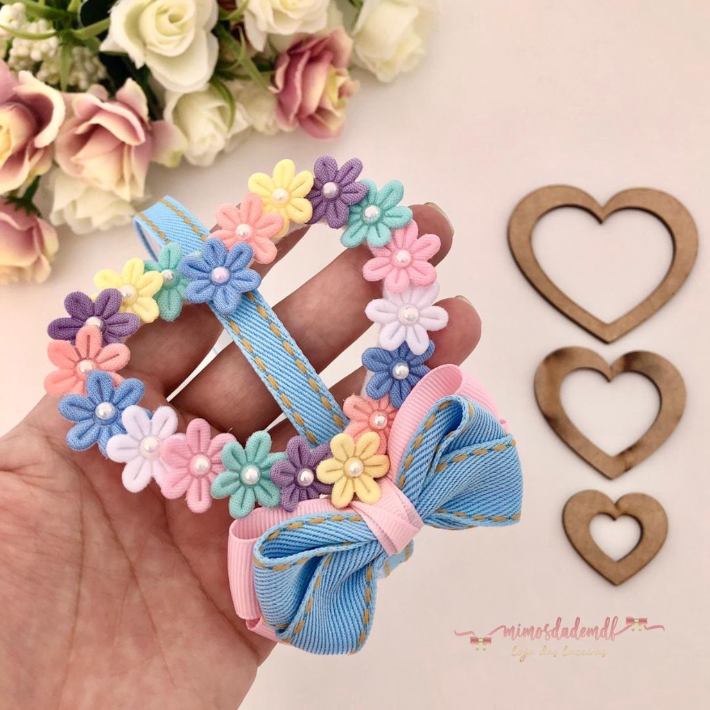 Molde mdf coração vasado em Oferta na Shopee