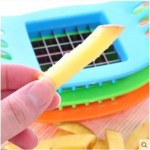 Cortador Fatiador de Batata Frita Palito e Legumes Prático, Fatiador De Batata Branco