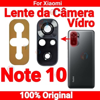 Lente De Vidro Da Câmera Traseira Xiaomi Redmi Note 10