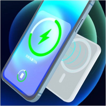 Carregador Portátil Indução Magsafe Power bank Iphone Bateria Battery Pack