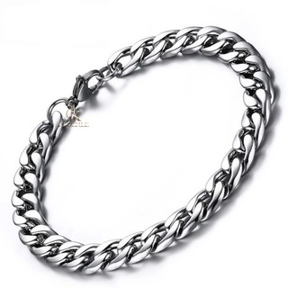 Pulseira Masculina Feminina Prateada Aço Original 8mm Aço61