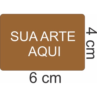 90 ADESIVOS RETANGULAR COM SUA LOGO 6x4cm
