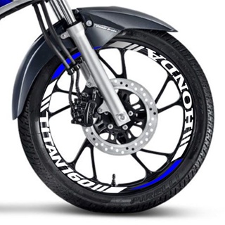Adesivo Roda Fácil Aplik Compatível Honda Titan 160 Gota Colorida em Oferta na Shopee