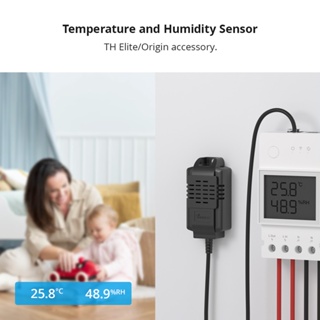 Sonoff THS01 Sensor De Temperatura E Umidade Para THElite , Sem Prova D'água em Oferta na Shopee