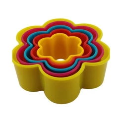 Cortadores Plastico Flor com - 05 unidades SilverChef