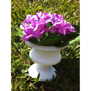 Vaso Grego Grande Com Flores Violeta Enfeite de Mesa Decoração Casamento  Festas | Shopee Brasil