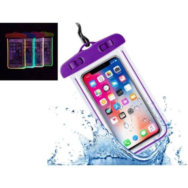 Capa Prova da agua  Para Celulares Smartphones Brilha No Escuro