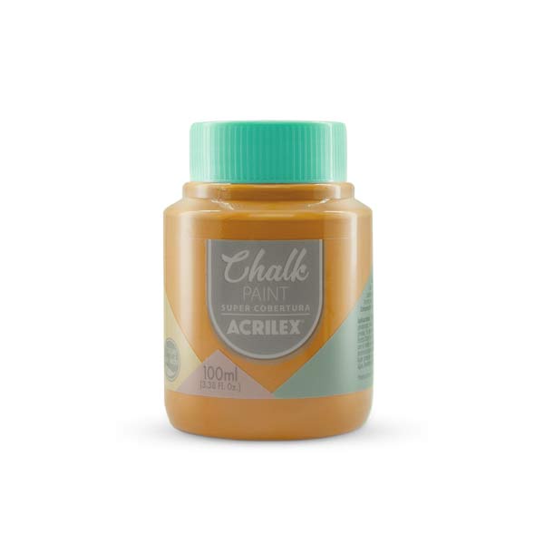 Tinta Chalk - Laranja Bohemian 863 100ml - Pode ser usada em MDF, Gesso, Cerâmica, Galvanizado, Metal, Plástico e Vidro.