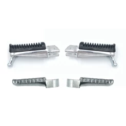 Kit 4 pedaleira Dianteira Traseira Yamaha Fazer 250 600 2005 a 2008 MT 03 07 XJ6 Conjunto direita e esquerda
