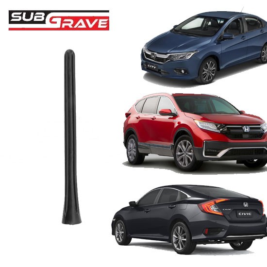 Haste para Antena de Teto Mega Flex com estria Honda City Civic CRV Fit Rosca Externa 5mm