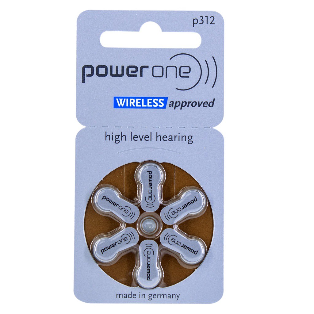 Pilha Auditiva 312 Power One Bateria Pr41 6 unidades