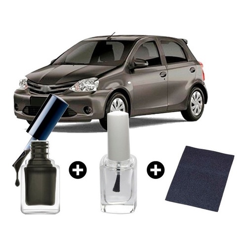 Tinta Tira Risco Automotiva Toyota Etios Cinza Cosmopolita