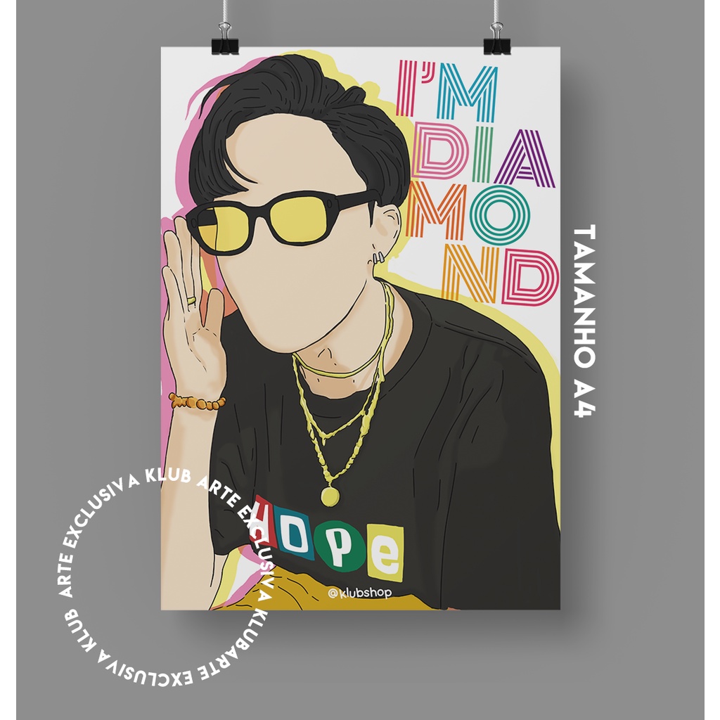 Poster Fanmade KPOP BTS Dynamite | Shopee Brasil