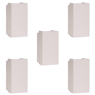 Kit 5 Modulos Cego Stella 1 Posto Branco 868090 Steck