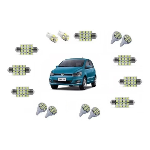 Kit Lâmpada Led Fox Spacefox Crossfox Space Cross 8500k em Oferta na Shopee