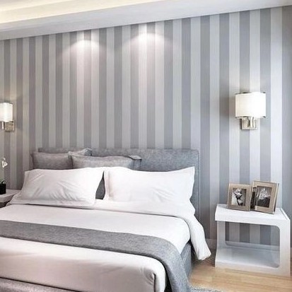 Papel de Parede Adesivo Listras Cinza e Branco Vertical em Oferta na Shopee