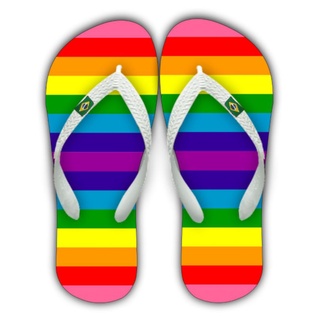 Chinelo Personalizado LGBT Adulto e Infantil