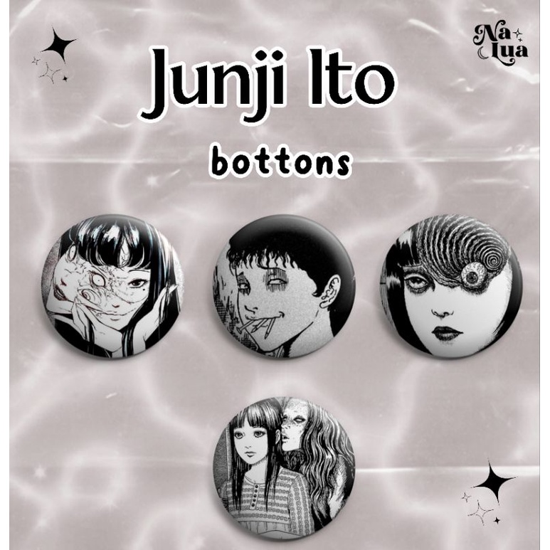 Kit 4 Bottons Junji Ito Manga Anime Terror Tomie Shopee Brasil