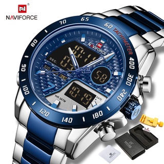 Naviforce 9171 Relógio De Pulso Digital Masculino Led Luminoso À Prova D