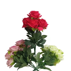 Buquê de Rosas 30cm Grande Decoração Flores Artificiais - CI3272
