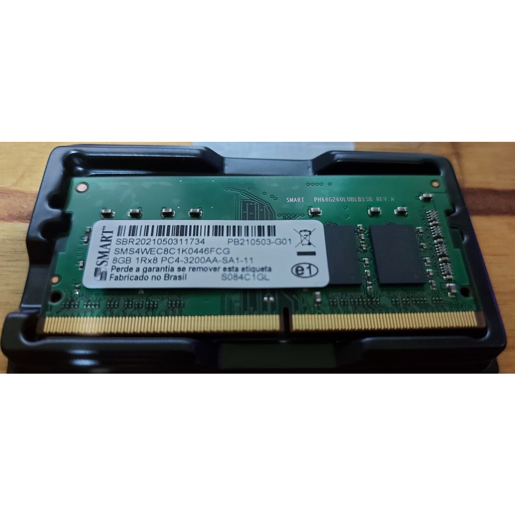 Memoria Smart 8 Gb Ddr4 Pc4 3200aa Notebook Pc 25600 Sodimm