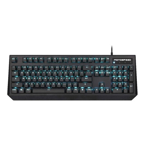 Teclado Gamer Motospeed Ck95 Qwerty Outemu Red Inglês Us Preto Com Luz 9 Cores