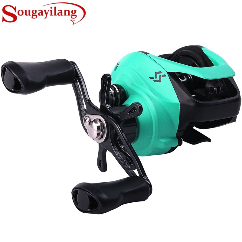 Carretilha de pesca Sougayilang Left Hand Right Hand 12+1 Ball Bearings 7.2:1 Gear Ratio Max Drag 14kg em Oferta na Shopee