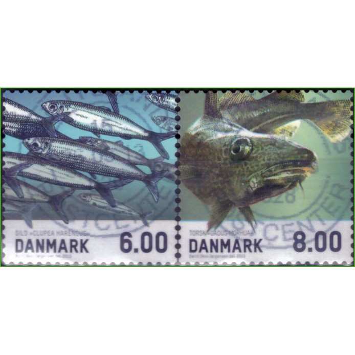 Dinamarca - Vida marinha - peixes - 2013 - Filatelia - Selos