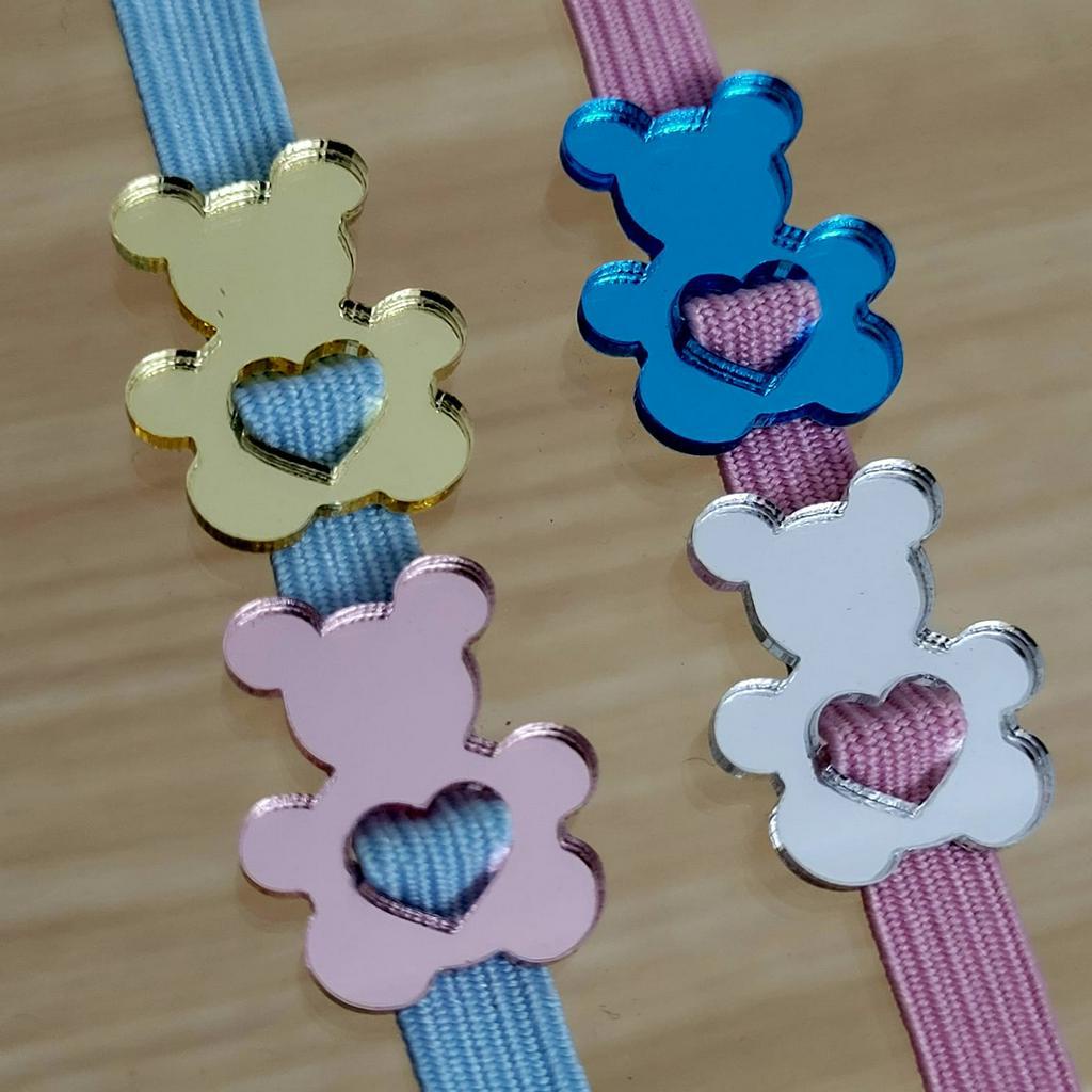 Finalizadores de laços - URSINHO - Passadores para encadernação - Apliques Passantes de Fitas e elásticos 7mm em Oferta na Shopee