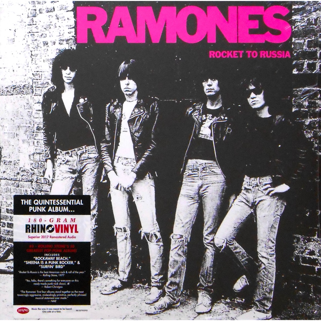 LP The Ramones Rocket To Russia 2018 Vinil 180 Gramas Importado Lacrado