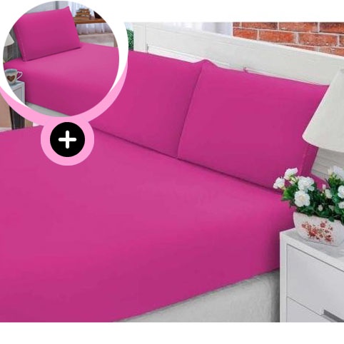 Jogo de Cama Casal 3 Peças + Jogo de Cama Solteiro 2 Peças
