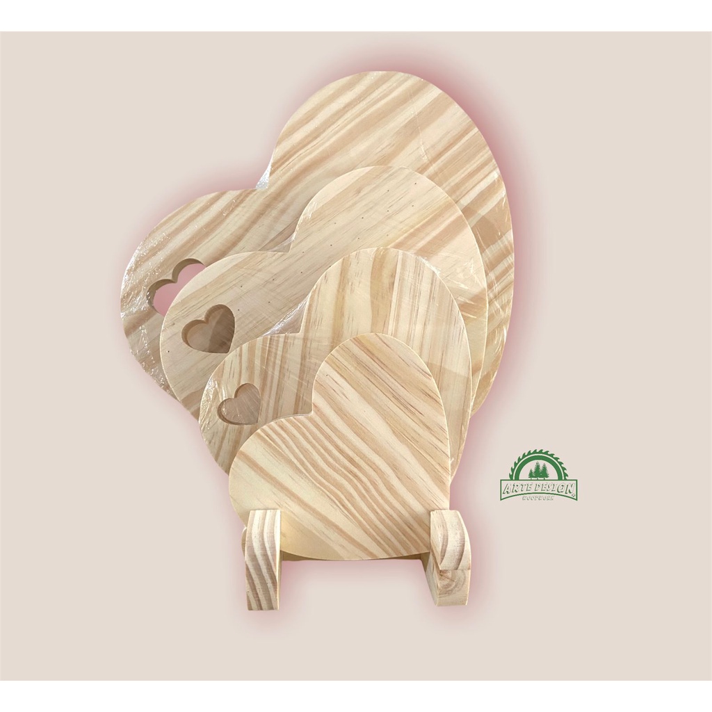 SUPORTE PARA TABUAS desmontável de madeira pinus decoração cozinha coração