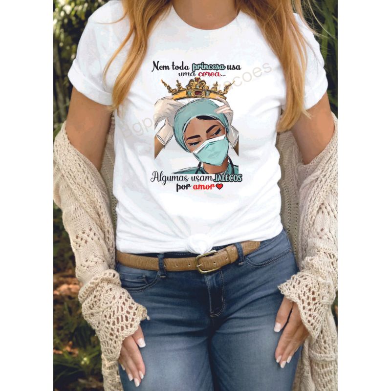 camisetas personalizadas, baby look até o Plus size, Enfermagem ,técnico de enfermagem uniforme enfermeiras