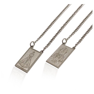 CORDAO Escapulário Masculino Nossa Senhora Aparecida ACO INOX