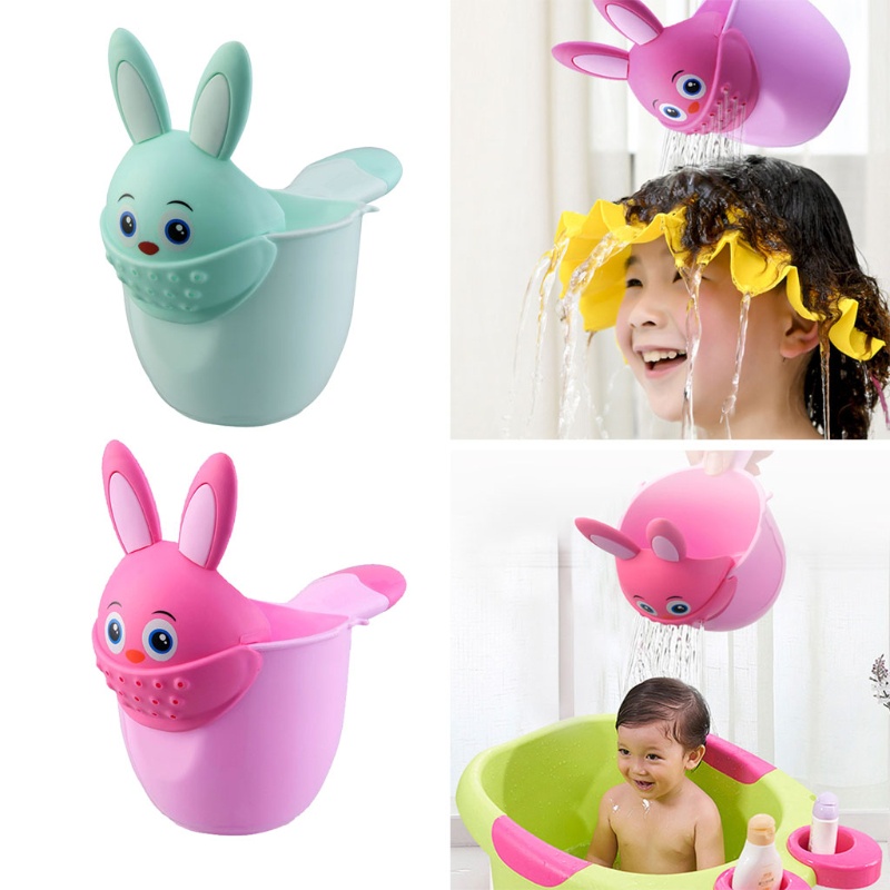 KIN Bebê Banho Cachoeira Enxaguador Crianças Shampoo Enxágue Copo Bonito Dos Desenhos Animados Chuveiro Lavagem Para Cab