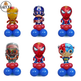 < Em Estoque > 13pçs/Conjunto Balões Homem Aranha/De Ferro/Capitão América Marvel Super Herói Para Aniversário/Decorações De Festa/Brinquedo Infantil