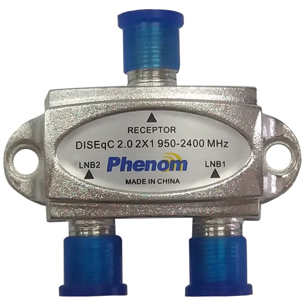 2 Chaves Diseqc 2x1 2.0 Phenom - A Melhor Do Mercado