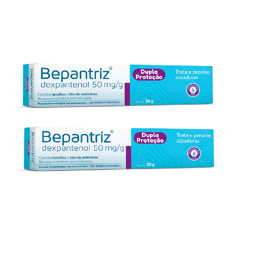 Kit 2x Pomada Bepantriz 30g - Assaduras, Tatuagens