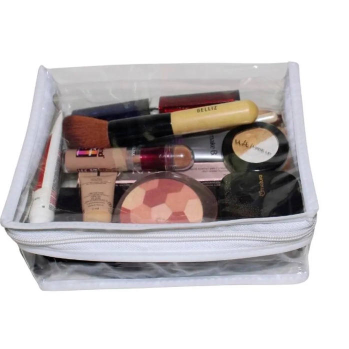 5 Organizadores Necessaire De Maquiagem Cosmeticos Multiuso Guarda Roupa em Oferta na Shopee