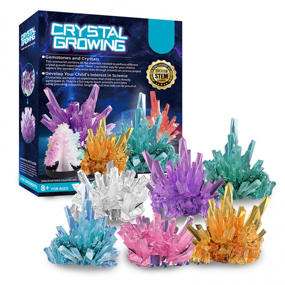 Kit De Cultivo De Cristal Infantil , Brinquedos De Experimento Científico De Haste DIY Para Meninos Adolescentes , Engra