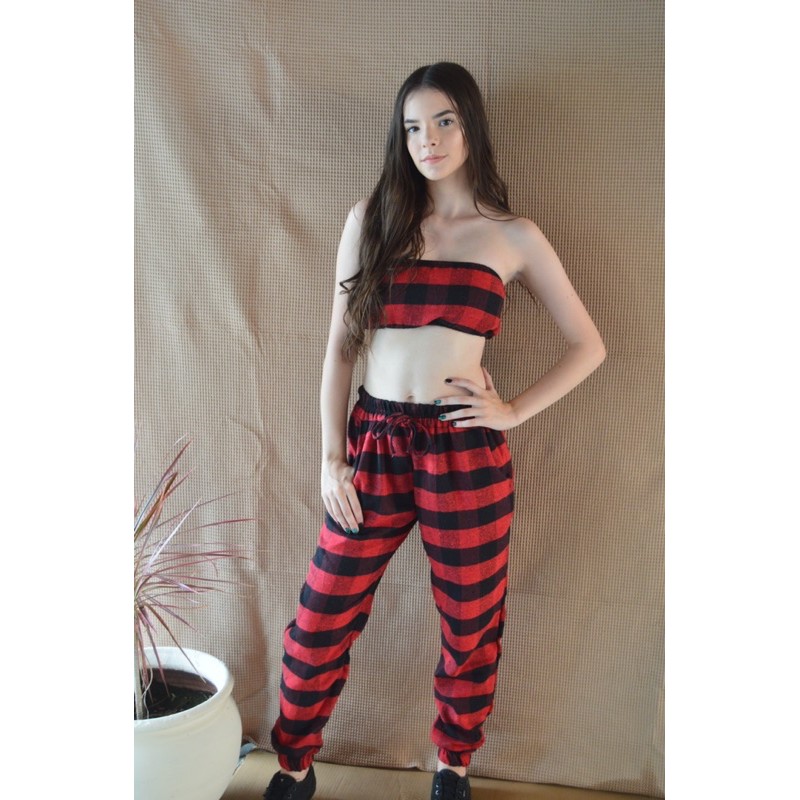 Conjunto Jogger Xadrez TAMANHO UNICO