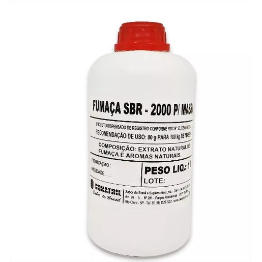 Fumaça Liquida a Base de Óleo Sbr 2000 Pra Massa e Embutidos Cárneos 1lts