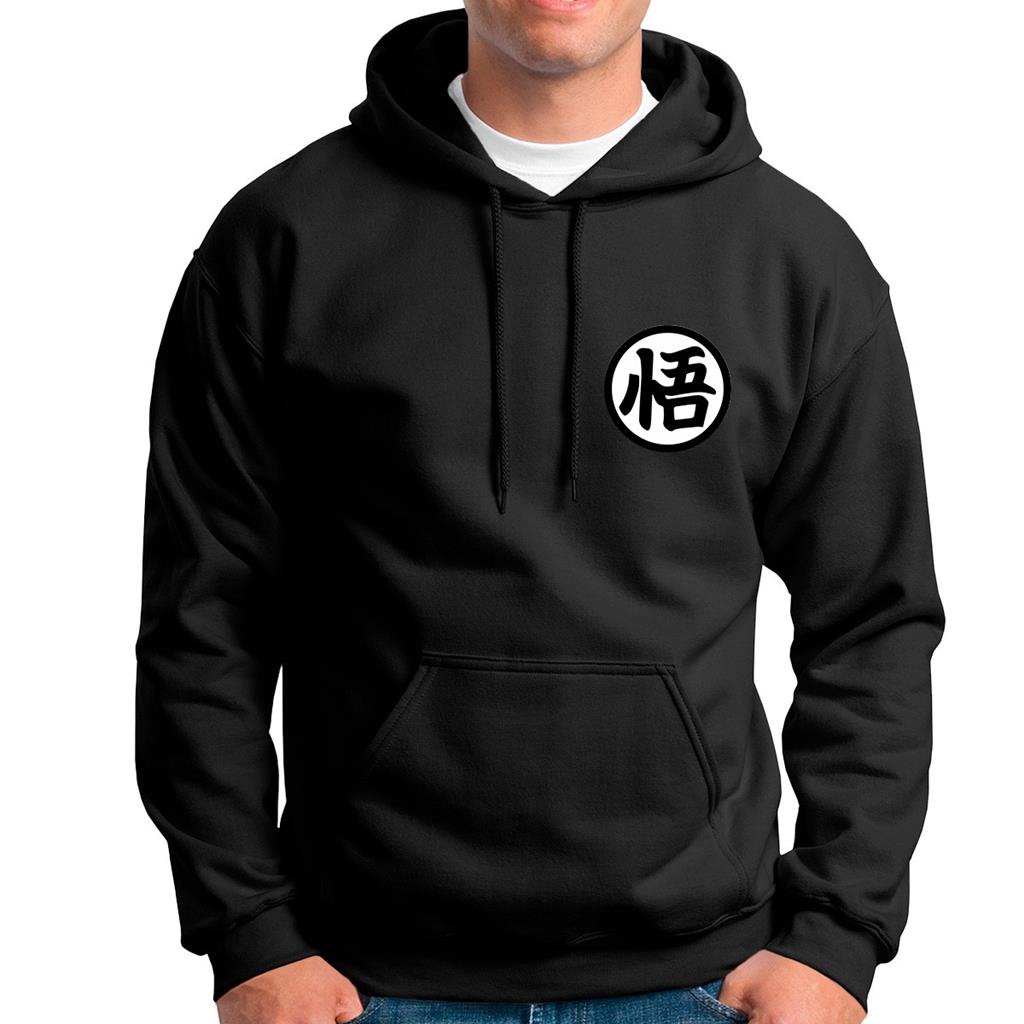 Blusa frio moletom canguru capuz dragon ball