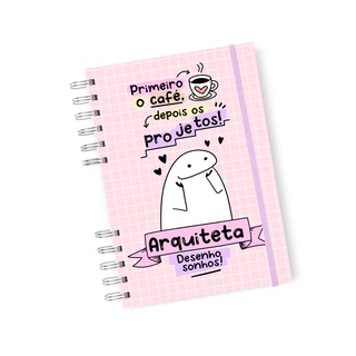 Caderno Flork Profissões Capa Dura A5 Com Elástico