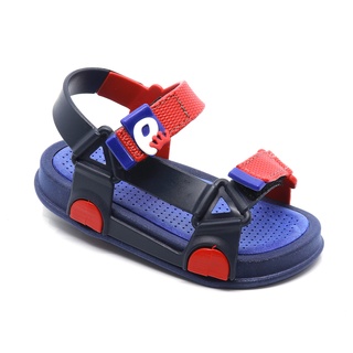 Sandália Papete Plugt Infantil Menino Bora Bora Básica Azul Marinho Vermelho