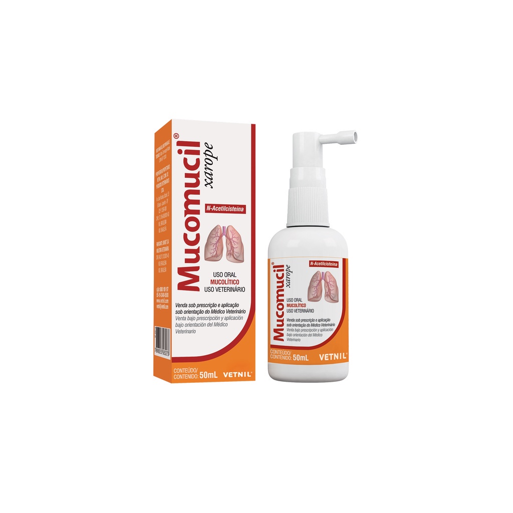 Mucomucil Xarope 50ml Caes E Gatos - Vetnil - Envio Imediato em Oferta na Shopee