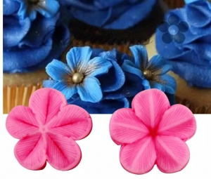 Molde de silicone Flor de Cerejeira - Modelo 2 para doces, biscuit, artesanato, festa de aniversário